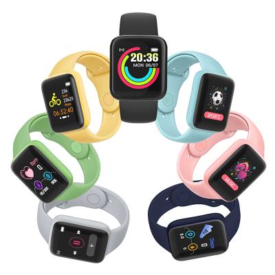 China Waterproof Heart Rate Monitor Smartwatch Macaron Y68 D20S Touch Screen Smart Watch 2021 BT Blood Pressure Fitness Tracker Macaron Y68 D20S for sale