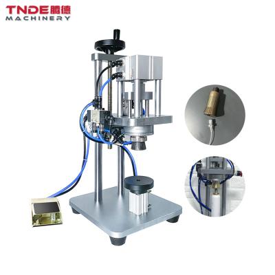 China Pure Pneumatic Electronic Component Machine Perfume Pump Sealing Pneumatic Capping Machine for sale