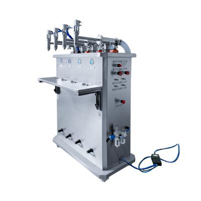 China Food Hand Wash Gel Semi-automatic Disposable Filling Machine Four Nozzles Stick Filling Machines for sale