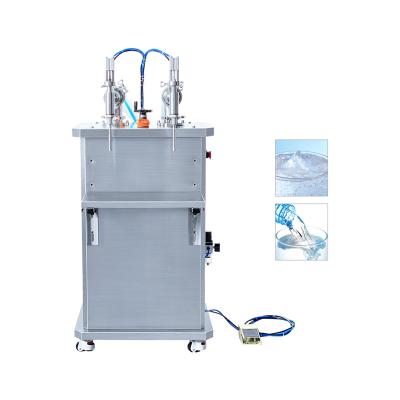 China TDG-SLY02 Food Water Semi-automatic Paste Liquid Filling Machine Vertical Double Head Shampoo Filling Machine for sale