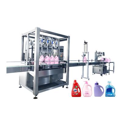 China Straight Line Type Food Automatic Liquid Filling Capping Line For Shampoo, Gel, Lotion Cosmetic Cream Filling Machines for sale