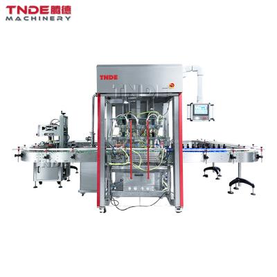 China Automatic Cosmetic Glass Plastic Bottle Liquid Paste Shampoo Food Beverage Filling Capping Machine for sale