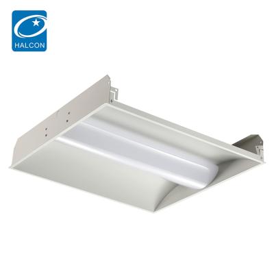 China School Home Lighting ETL CE 5 Years Warranty OEM ODM Sheet Metal AC Steel 2ft 4ft 30w Smd 45w Recessed Led Troffer Light for sale