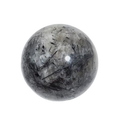 China Europe whosale high quality black Tourmaline Crystal Balls quartz sphere for home decoration feng shui for sale