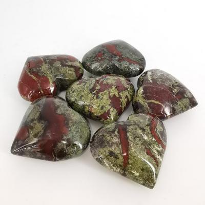 China Wholesale Hot Selling High Quality Stone Crystal Gemstones Engraved Dragon's Blood Hearts from China for Decoration and Gift for sale