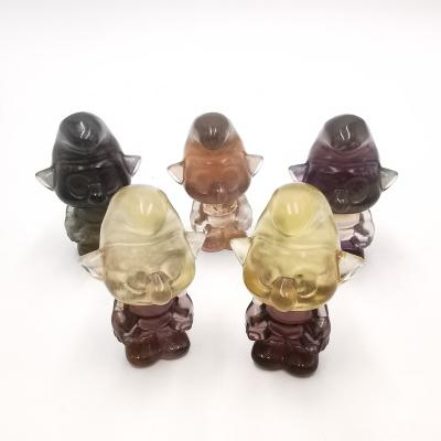 China China High Quality Goods Using Various Animal Fluorite Folk Arts And Crafts Wholesale Quartz Crystal Carving For Gift for sale