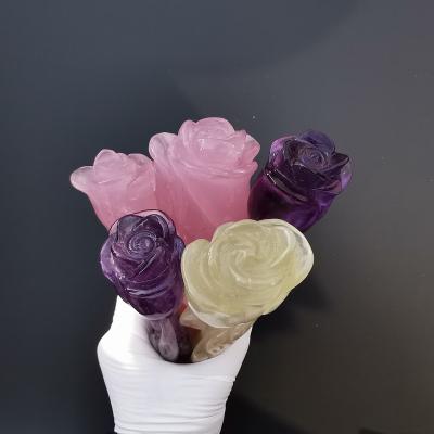 China 2022 China best selling natural gemstone crystal quartz rose for home decoration for sale