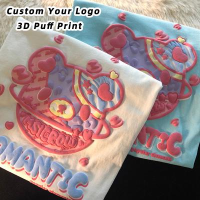 China OEM Custom Logo High Quality Men Tshirt Anti-wrinkle Tee 3D Printing Graphic T-shirt Breath Print T-shirt for sale