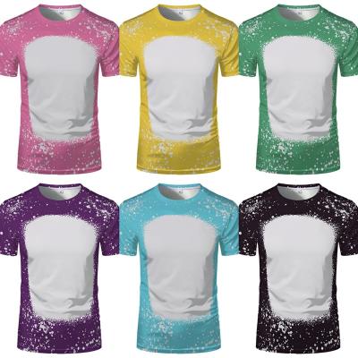 China parride bleached sublimation shirts faux 95% polyester for sale