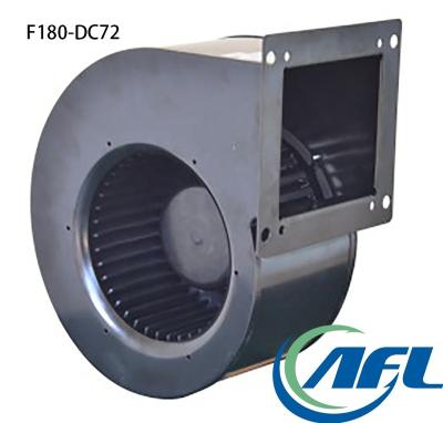 China Hotels AFL Forward 180mm 24V 48V 310V DC Centrifugal Fans Fan With Frame for sale