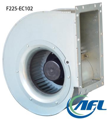 China Hotels AFL 225mm Forward AC 220V EC Centrifuge Fans Speed ​​Control Fan With Frame for sale