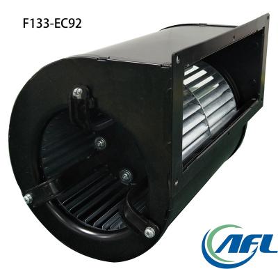 China Hotels AFL 133mm AC 220V EC Fans Forward Centrifugal Speed ​​Control Dual Inlet Blower With Frame for sale