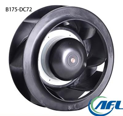 China Hotels AFL 175mm 24V 48V 310V DC Rear Centrifugal Fans Frameless Speed ​​Control Fan for sale