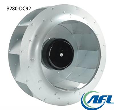 China Hotels AFL 280mm 24V 48V 310V DC Rear Centrifugal Fans Frameless Speed ​​Control Fan for sale