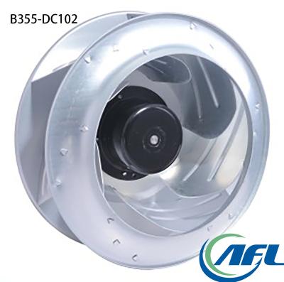 China Hotels AFL 355mm 24V 48V 310V DC Rear Centrifugal Fans Frameless Speed ​​Control Fan for sale