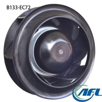 China Hotels AFL 133mm AC 220V EC Rear Centrifugal Fans Frameless Speed ​​Control Fan for sale