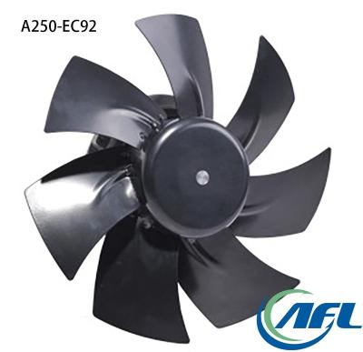 China Hotels AFL 250mm EC 220V Axial Fans With A Net And Configurable Wind Guide Panel for sale