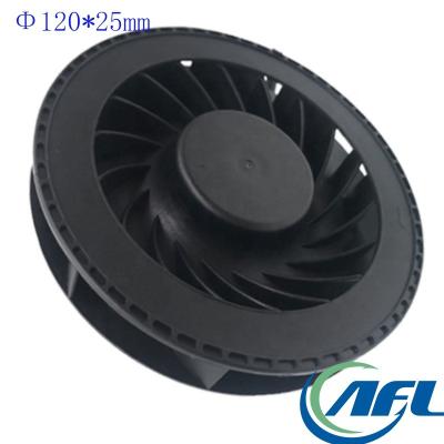 China Machinery Repair Shops AFL 120*25mm 12V 24V 48V DC Compact Centrifuge Fans 12025 Two Ball High Speed ​​Fans for sale