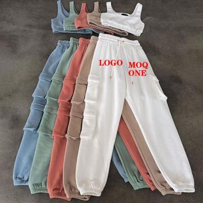 China Free Sample QUICK DRY 2021 Summer Custom Clothes Crop Top Teams 2 Two Piece Short Clothing Tracksuits Set For Women for sale