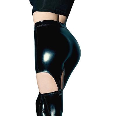 China 2021 QUICK DRY European and American high waist leather women's fashion pants sexy casual women's wear for sale