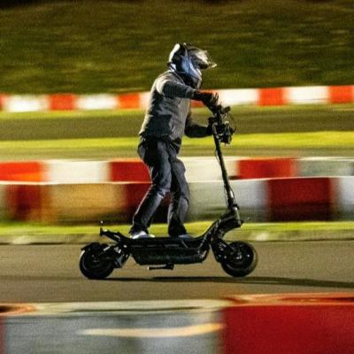 China Burn-e unisex e2 max fast charging 11 inch wheel steering fat shock 28ah 32ah off road folding electric scooter 72v 8000w for sale