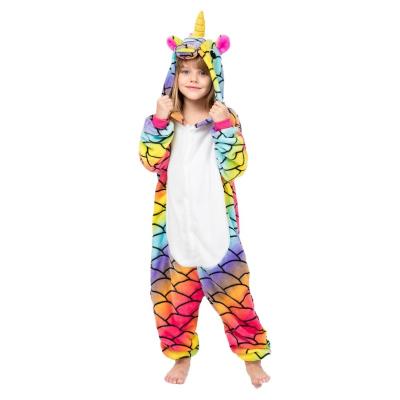 China QUICK DRY pajamas kids pajamas girls boys show costume unicorn pajamas christmas animal onesie for sale