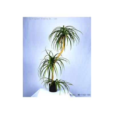 China New Design China Supplier Art Decor Green Dracaena Tree Tropical Artificial Bonsai Trees Artificial Sanderiena Tree For Home Decor for sale