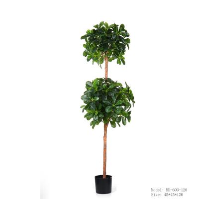 China Contemporary Home Wholesale Green Ornamental Plastic Artificial Buxus Tree Bonsai Tree Decor Manufacturer China Factory Topiary Tree for sale