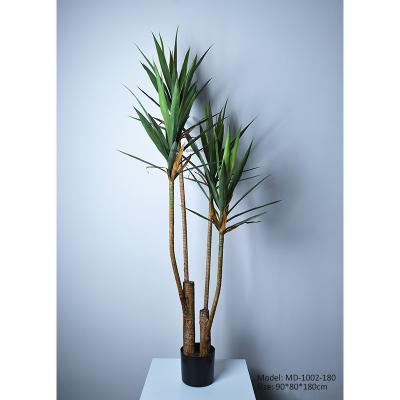 China Guangdong contemporary high quality supplier interior decoration landscaping potted simulation tree artificial yucca plant for sale