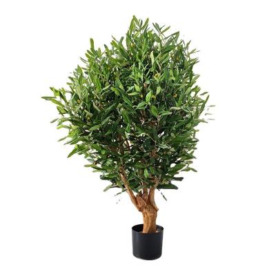 China Art Decor China Artificial Trees For Sale Indoor Outdoor Decoration Plastic Potted Plant Artificial Olive Tree for sale