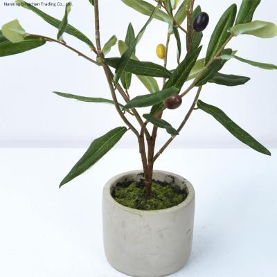 China Art Decor China Factory Sale Christmas Simulation Olive Plants Artificial Trees For Indoor Outdoor Decorative for sale