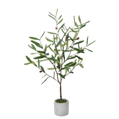 China Artificial Plastic Olive Tree Mall Store Decoration For Home Office Simulation Plant Art Decor Factory Sale New for sale