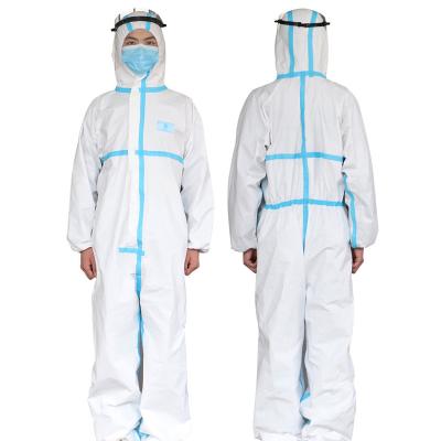 China Hospital disposable medical wear protective clothing, disposable microporous coverall and isolation gown i for sale