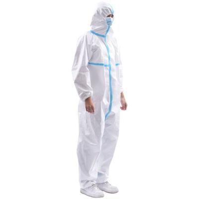 China Medical Disposable Suit Nonwoven Isolation Hospital Coverall Surgical Protective Clothing for sale