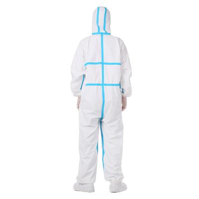 China Hospital layout and safe medical protective coverall clothing in stock protection suit for sale