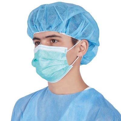 China Surgical Nonwoven Fabric Medical Disposable Round Non Woven Buffing Cap for sale