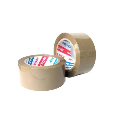 China Brown OPP Waterproof Plastic Strip Packing Adhesive Tape Box Sealing Adhesive Tape for sale