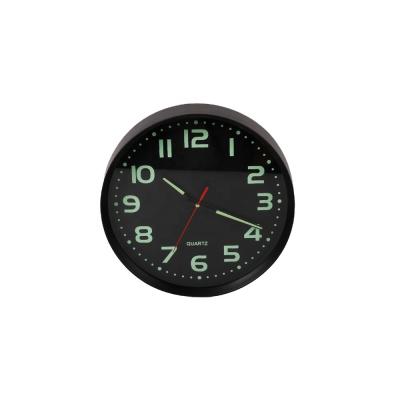 China LUMINOVA Style Luminous Modern Round Shape Wall Home Decoration Plastic Noctilucent Painting Wall Clock for sale