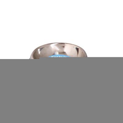 China 16cm Cute Viable Stainless Steel Paw Print Pet Feed Food Bowl Dog Bowl for sale