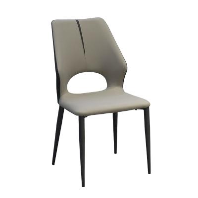 China Minimalist YMSC Modern simple home restaurant hotel living room Furniture Upholstered Chair Leather dining chair for sale