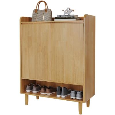 China Minimalist YMSC Shoe Storage Cabinet Living Room Furniture Entrance Solid Wood Shoe Rack for sale