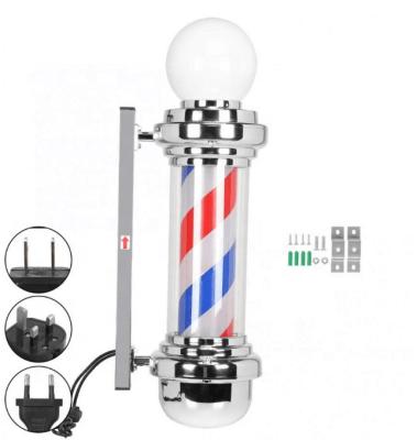 China Barber Pole Light Outdoor Rotating Barber Shop Pole Light Barber Shop Beauty Care Products OEM/ODM Lamp for Barber Shop for sale