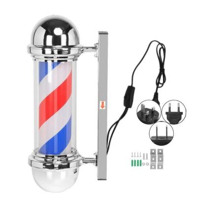 China BELMAX 50cm LED Wall Mounted Barber Pole Floor Lamp Barber Shop Sign Barber Shop Waterproof Barber Shop Post Lamp for sale