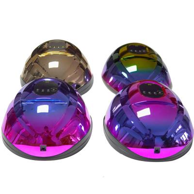 China 2021 Wholesale Fast Drying Colorful Laser Nail D9 Lamp 54w Nail Dryer Double Hands UV Led Lamp for sale