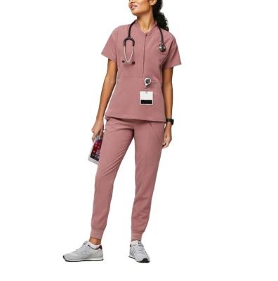 China Eco-Friendly Medical Scrubs Sets Nursing Uniforms Hospital Uniforms Logo Scrubs Suit Custom Made For Women And Men for sale