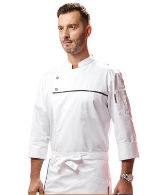 China Anti-Pilling Chef Uniform For Restaurant And Bar Chef Coat Cooking Senior Chef Jacket Specializing In Production And Wholesales for sale