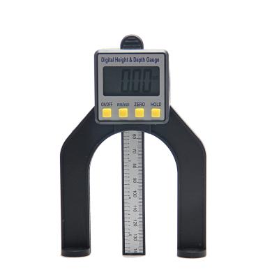 China Metal Hardware Gauge Tools Long Plastic Black Depth Gauge Two In One Vernier Height Digital Height Gauge for sale