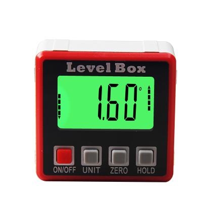 China Plastic Box Inclinometer Protractorw Angle Finder Digital Bevel Protractor with Built-in Magnetic Base for sale