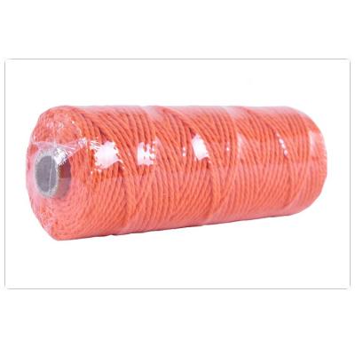 China Sustainable Shrink Film Wrapping Macrame Rope Hand Knitting 100% Cotton Rope for sale