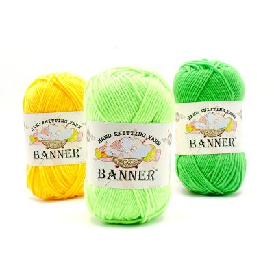 China European market anti-pilling 3 ply milk cotton yarn popular crochet for sale